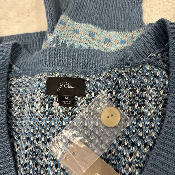 NWT J Crew Women’s Open Front Knit Crochet Cardigan 50% Linen 50% Cotton Size M - Picture 6 of 7